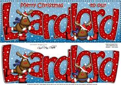 Christmas Landlord Large Dl Quick Card & 3D Decoupage