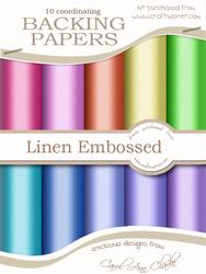 'linen Embossed' Summer Mists Backing Paper Kit