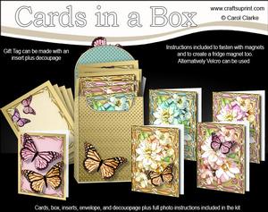 Beautiful Blossoms Cards in a Box & Fridge Magnet