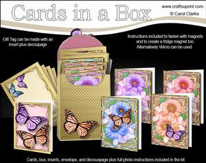 Butterfly Bouquet Cards in a Box & Fridge Magnet