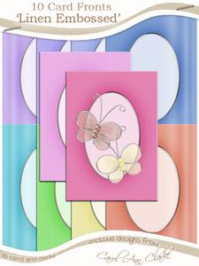 'linen Embossed' Summer Mists Card Fronts Kit