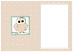 A5 What a Hoot Owl Birthday Matching Insert