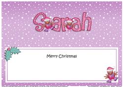 Merry Christmas Sarah Robins Matching Large Dl Insert