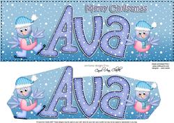 Merry Christmas Ava Robins Large Dl & 3D Decoupage