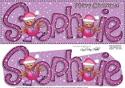 Merry Christmas Sophie Robins Large Dl & 3D Decoupage