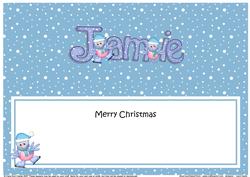 Merry Christmas Jamie Robins Matching Large Dl Insert