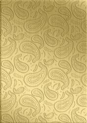 'gold Metallic Paisley Embossed' Backing Paper