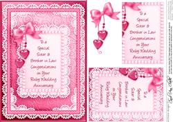 A5 Sister & Brother in Law Ruby Wedding Anniversary Pyramage