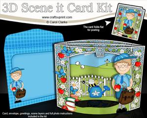 3D Boyz Schoolboy Zeke Scene It Card Kit