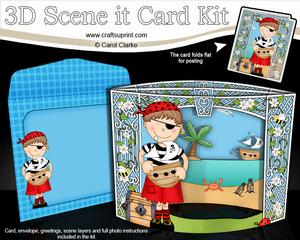3D Boyz Pirate Joze Scene It Card Kit