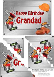 5x7 Handyman Tools Birthday Grandad Scallop Corner