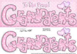 Large Dl Proud Grandparents Baby 3D Decoupage