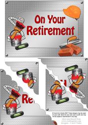 5x7 Handyman Tools on Your Retirement Scallop Corner