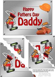 5x7 Handyman Tools Fathers Day Daddy Scallop Corner