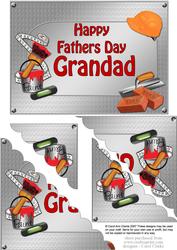 5x7 Handyman Tools Fathers Day Grandad Scallop Corner