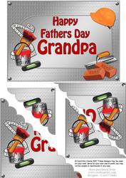 5x7 Handyman Tools Fathers Day Grandpa Scallop Corner
