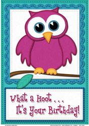 A4 What a Hoot Owl Birthday Felties