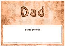 Birthday Dad Clocks Matching Large Dl Insert