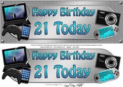 Large Dl Birthday 21 Today Gadgets & Gizmos 3D Decoupage