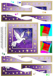 Xmas Dove Wavy Spiral Side Stacker