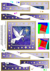 Xmas Dove Wavy Spiral Side Stacker