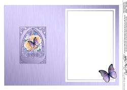 Roses & Butterfly Fancy Arch Shaped Matching Insert