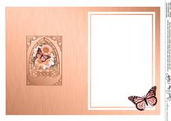 Floral Butterfly Fancy Arch Shaped Matching Insert