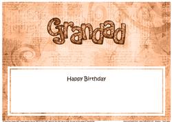 Birthday Grandad Clocks Matching Large Dl Insert