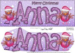 Merry Christmas Anna Robins Large Dl & 3D Decoupage