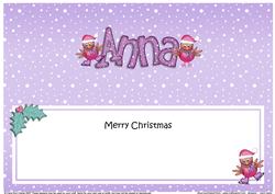 Merry Christmas Anna Robins Matching Large Dl Insert