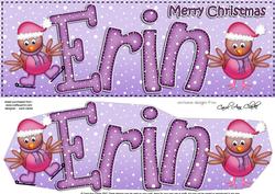 Merry Christmas Erin Robins Large Dl & 3D Decoupage