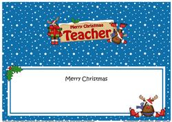 Xmas Teacher Rudolph Signpost Large Dl Matching Insert