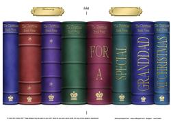 Christmas Granddad Books Shaped Card