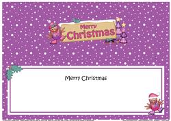 Christmas Robin Signpost Large Dl Matching Insert