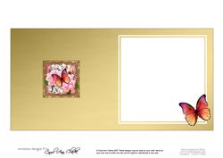 Pretty Flower & Butterfly Round Edged Shaped Matching Insert
