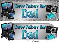 Large Dl Fathers Day Dad Gadgets & Gizmos 3D Decoupage