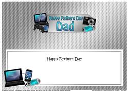 Fathers Day Dad Gadgets & Gizmos Matching Large Dl Insert