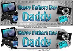 Large Dl Fathers Day Daddy Gadgets & Gizmos 3D Decoupage