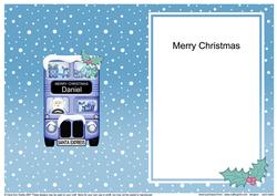 Xmas Santa Express Daniel Matching A5 Insert