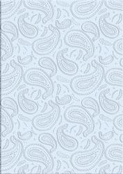 Baby Blue 'paisley Embossed' Backing Paper