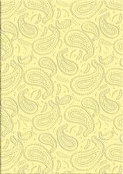 Baby Lemon 'paisley Embossed' Backing Paper