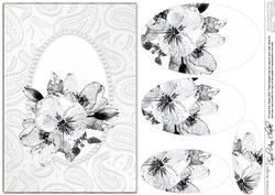 Posy & Pearls Quick Card with Pyramage