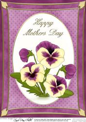 A4 Pansy - Mothers Day