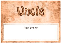 Birthday Uncle Clocks Matching Large Dl Insert