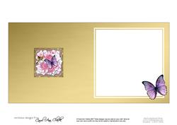 Butterfly Floral Round Edged Shaped Matching Insert