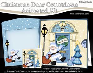 3D Scanta's Sack Christmas Door Countdown Animated Card
