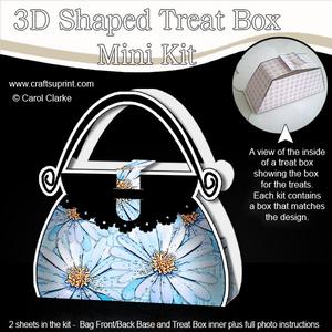 Pretty Daisy Handbag Shaped Treat or Favour Box Mini Kit