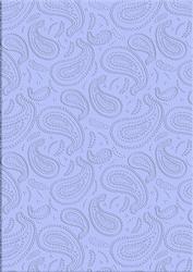 Blue 'paisley Embossed' Backing Paper