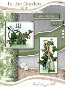 In the Garden Kit in Sage with Step by Step Decoupage