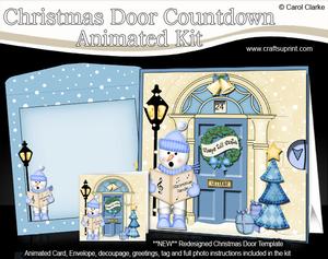 3D Singing Snowman Christmas Door Countdown Animated Card